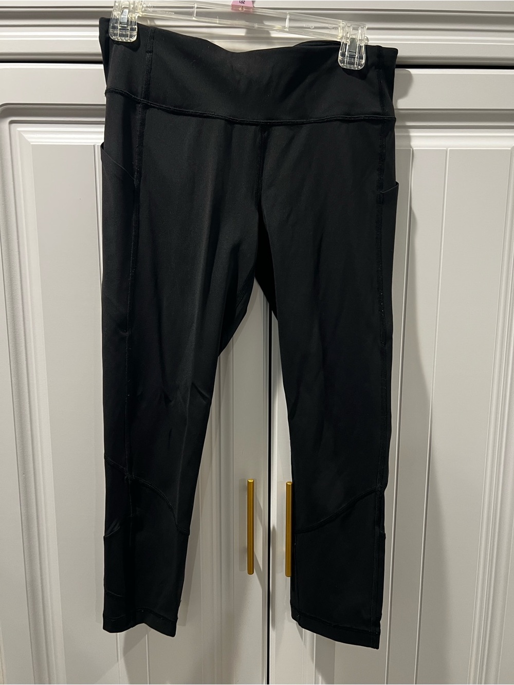 lululemon athletica Black Zip Pocket Leggings
